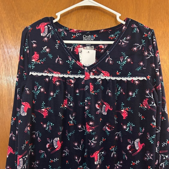 NWT Fleece Nightgown | Croft & Barrow - Picture 6 of 6
